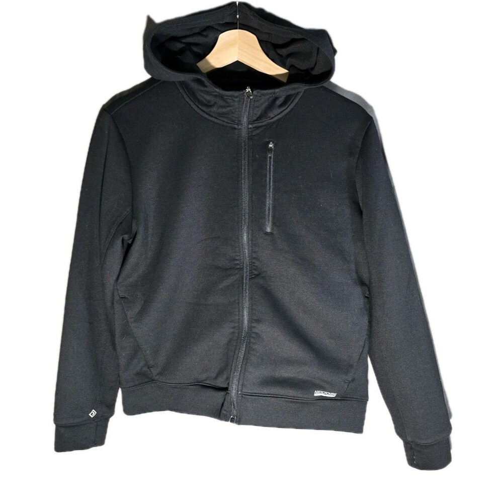 Abercrombie Kids YPB Gorpcore Full Zip Performance Hoodie Black‎ 13/14